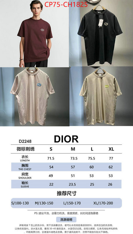 Clothing-Dior high quality designer ID: CH1825 $: 75USD