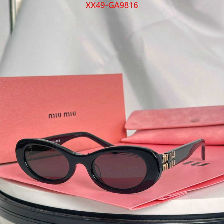 Glasses-Miu Miu where to buy high quality ID: GA9816 $: 49USD