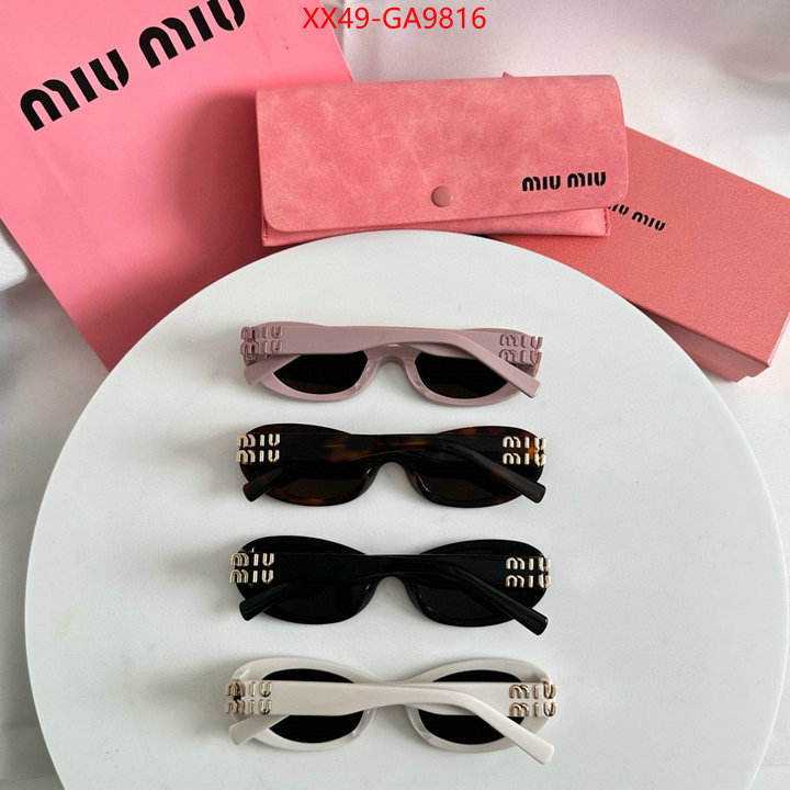 Glasses-Miu Miu where to buy high quality ID: GA9816 $: 49USD