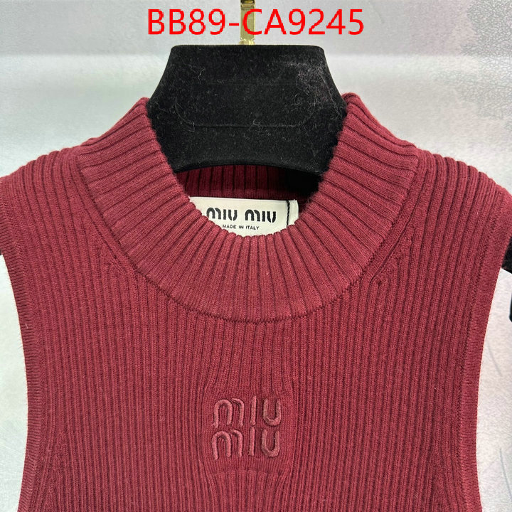 Clothing-MIU MIU luxury cheap replica ID: CA9245 $: 89USD