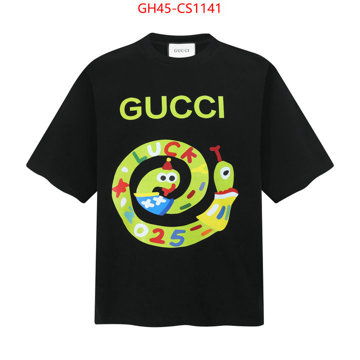 Clothing-Gucci top quality designer replica ID: CS1141 $: 45USD