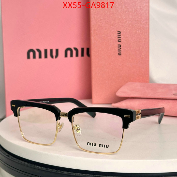 Glasses-Miu Miu buy replica ID: GA9817 $: 55USD