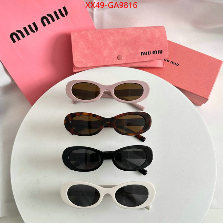 Glasses-Miu Miu where to buy high quality ID: GA9816 $: 49USD