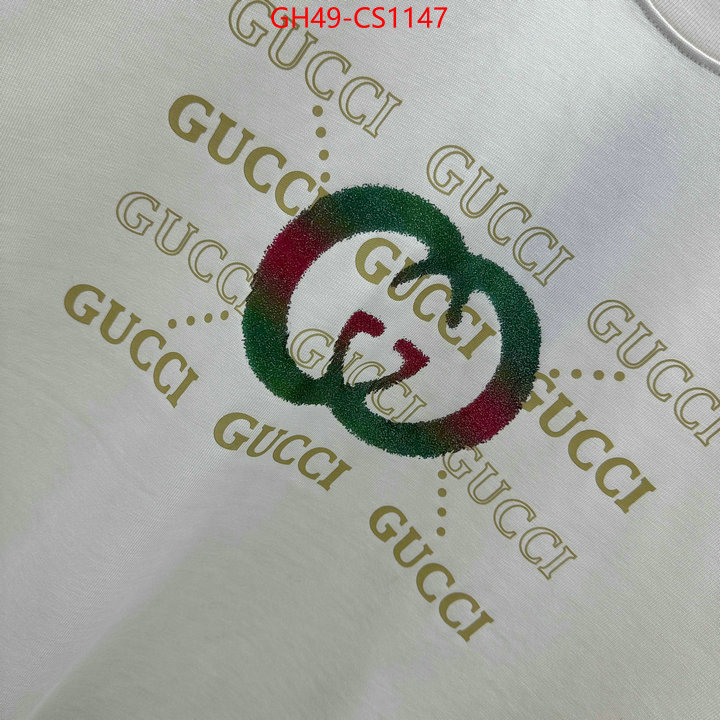 Clothing-Gucci high quality 1:1 replica ID: CS1147 $: 49USD