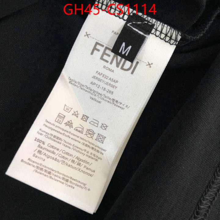 Clothing-Fendi wholesale 2024 replica ID: CS1114 $: 45USD