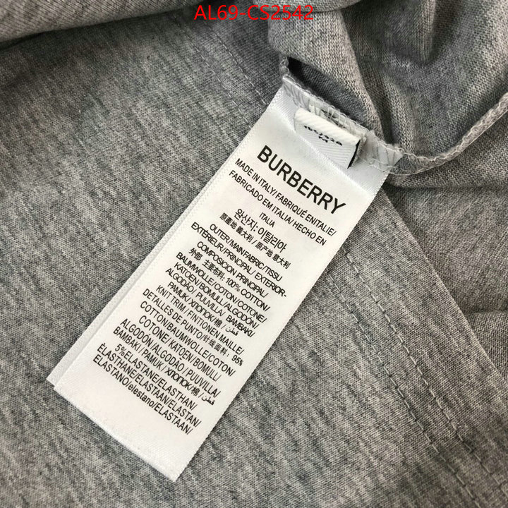 Clothing-Burberry buy best high-quality ID: CS2542 $: 69USD