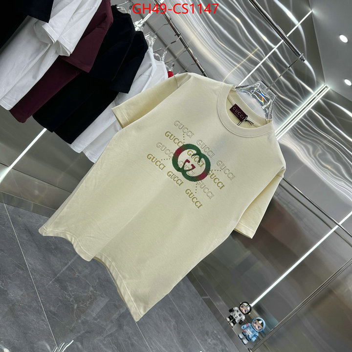 Clothing-Gucci high quality 1:1 replica ID: CS1147 $: 49USD