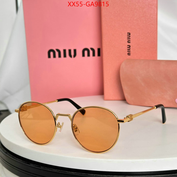 Glasses-Miu Miu only sell high-quality ID: GA9815 $: 55USD