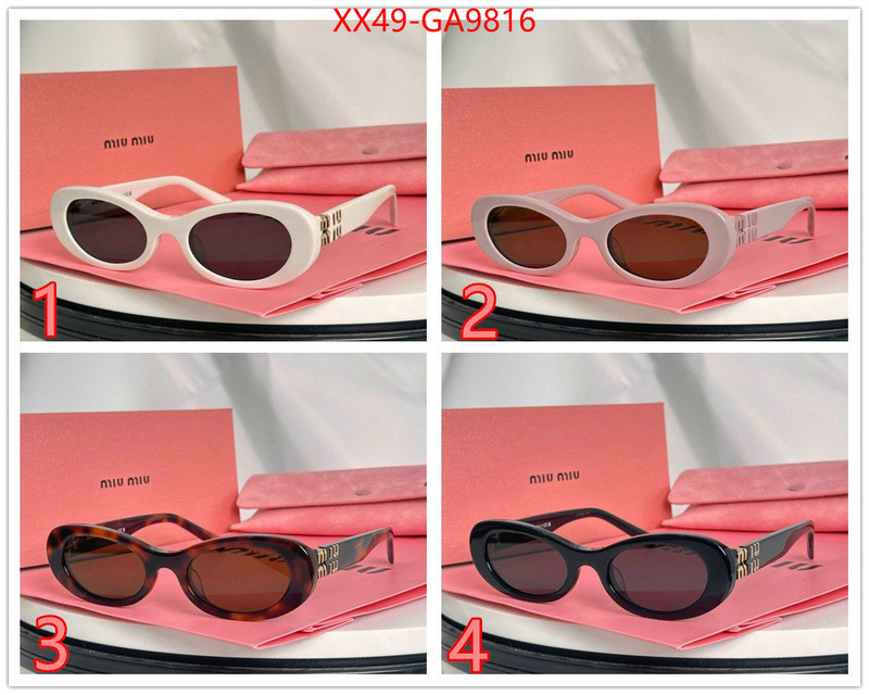 Glasses-Miu Miu where to buy high quality ID: GA9816 $: 49USD