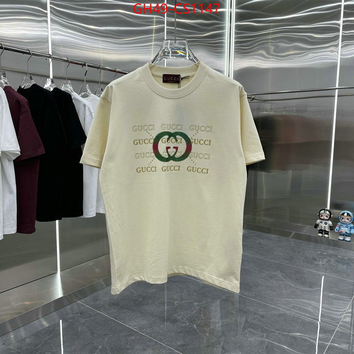 Clothing-Gucci high quality 1:1 replica ID: CS1147 $: 49USD