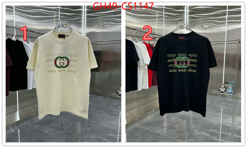 Clothing-Gucci high quality 1:1 replica ID: CS1147 $: 49USD