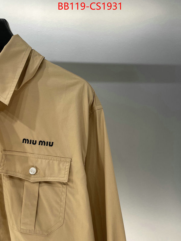 Clothing-MIU MIU top quality website ID: CS1931 $: 119USD