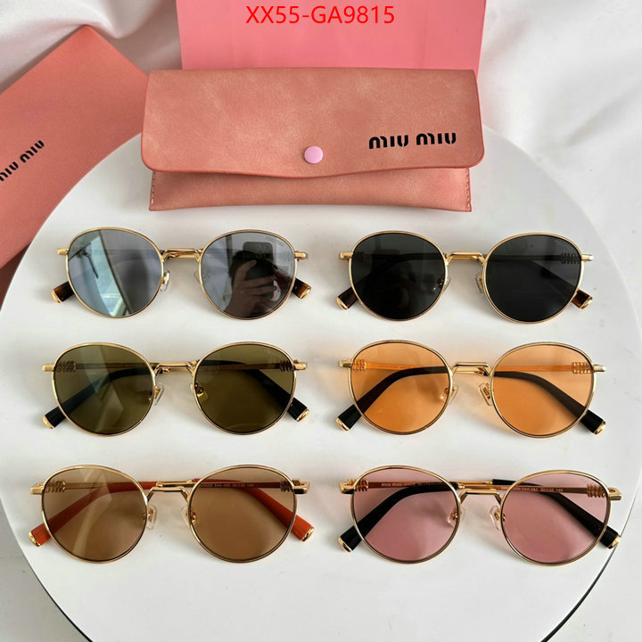 Glasses-Miu Miu only sell high-quality ID: GA9815 $: 55USD