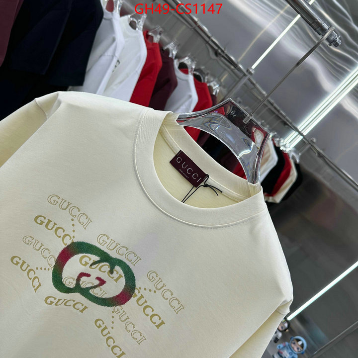 Clothing-Gucci high quality 1:1 replica ID: CS1147 $: 49USD