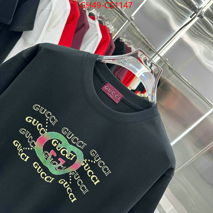 Clothing-Gucci high quality 1:1 replica ID: CS1147 $: 49USD