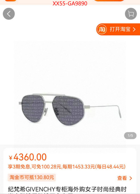 Glasses-Givenchy aaaaa+ class replica ID: GA9890 $: 55USD