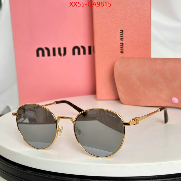 Glasses-Miu Miu only sell high-quality ID: GA9815 $: 55USD