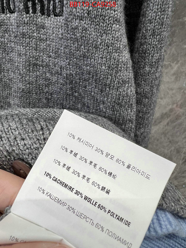 Clothing-MIU MIU are you looking for ID: CA9258 $: 119USD