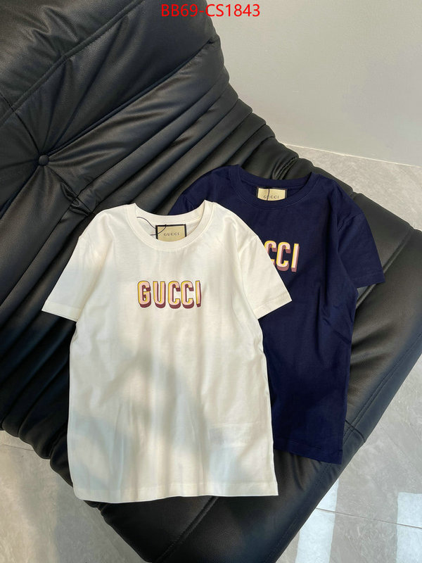 Clothing-Gucci aaaaa quality replica ID: CS1843 $: 69USD