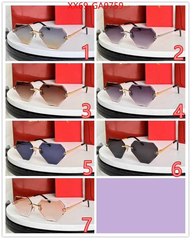 Glasses-Cartier customize best quality replica ID: GA9759 $: 69USD