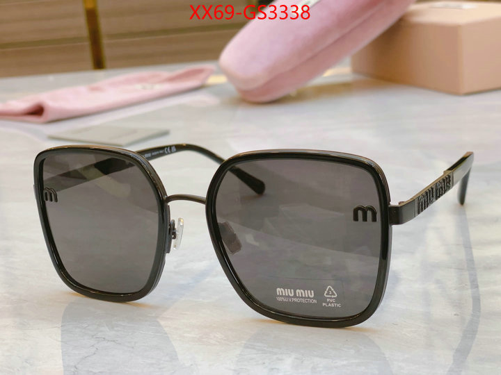 Glasses-Miu Miu replica 1:1 high quality ID: GS3338 $: 69USD