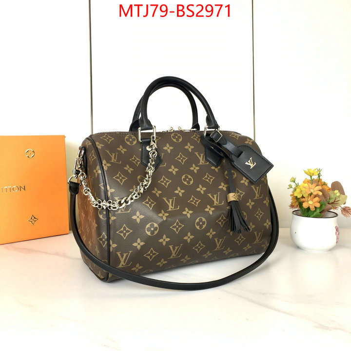 LV Bags(4A)-Speedy- top perfect fake ID: BS2971 $: 79USD,