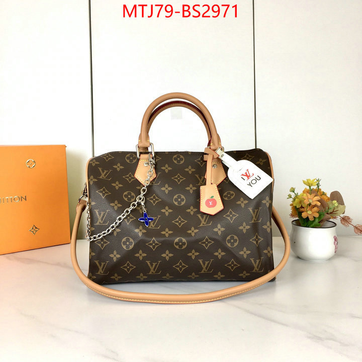 LV Bags(4A)-Speedy- top perfect fake ID: BS2971 $: 79USD,