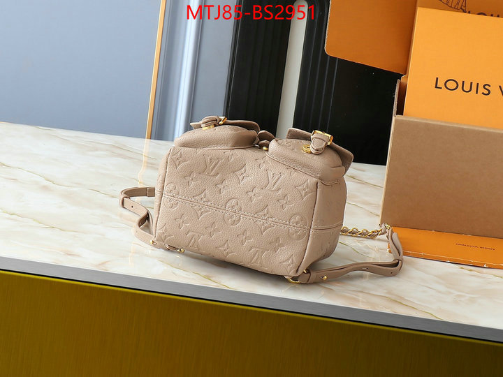 LV Bags(4A)-Backpack- where to buy high quality ID: BS2951 $: 85USD,