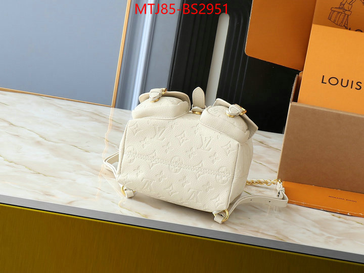 LV Bags(4A)-Backpack- where to buy high quality ID: BS2951 $: 85USD,