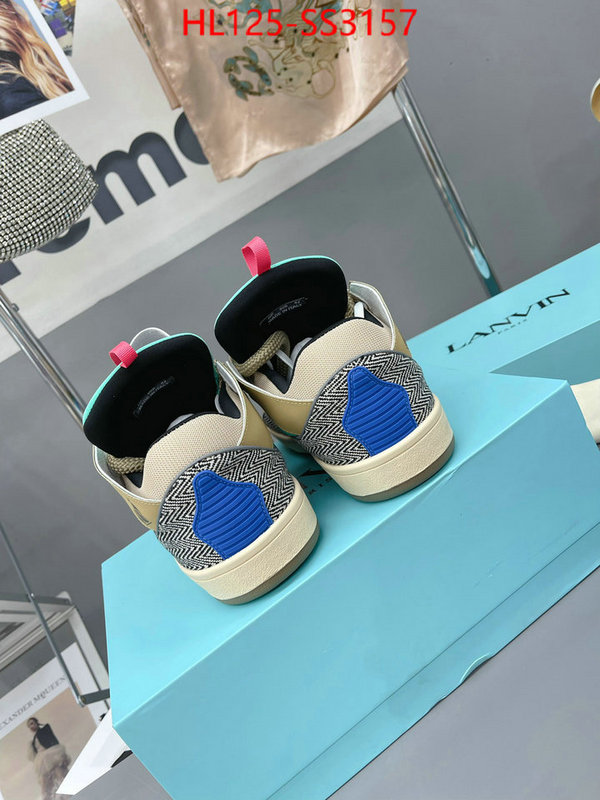 Men Shoes-LANVIN aaaaa class replica ID: SS3157 $: 125USD