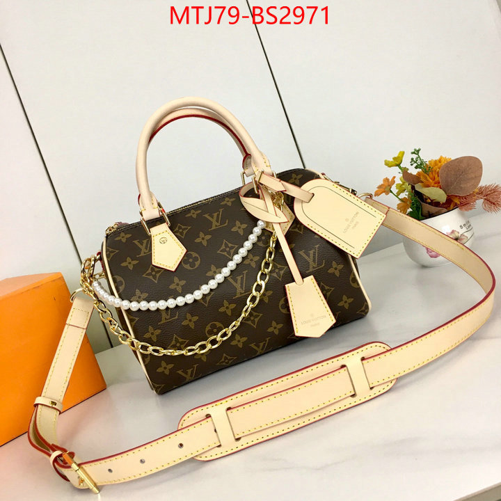 LV Bags(4A)-Speedy- top perfect fake ID: BS2971 $: 79USD,