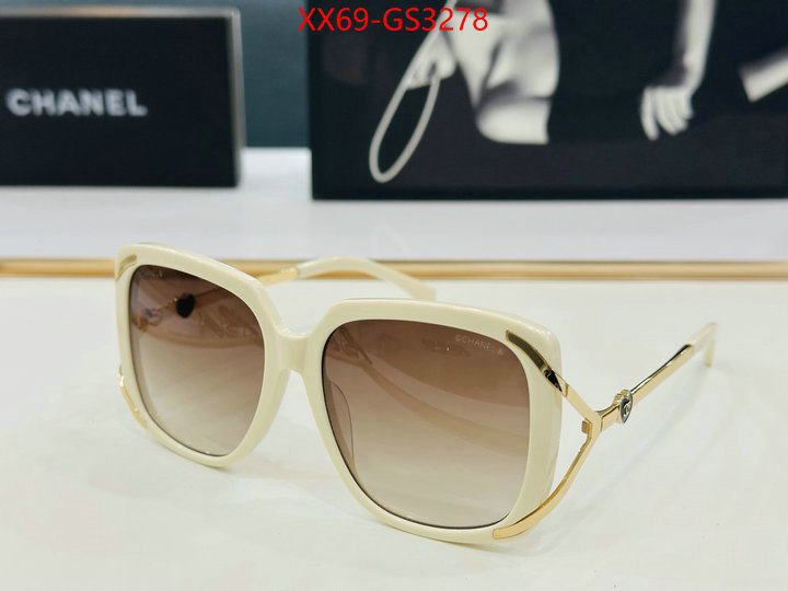 Glasses-Chanel the highest quality fake ID: GS3278 $: 69USD