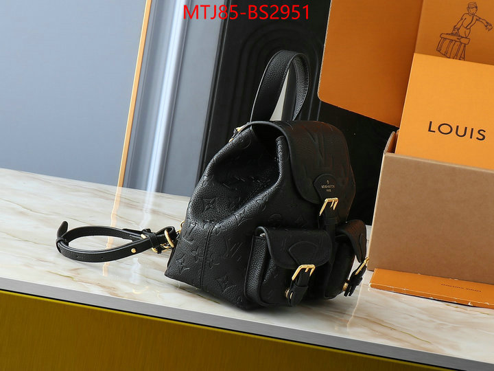 LV Bags(4A)-Backpack- where to buy high quality ID: BS2951 $: 85USD,