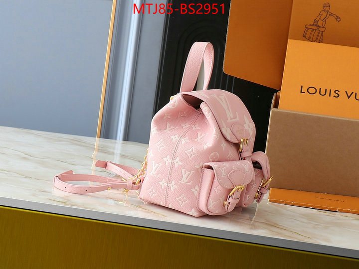 LV Bags(4A)-Backpack- where to buy high quality ID: BS2951 $: 85USD,