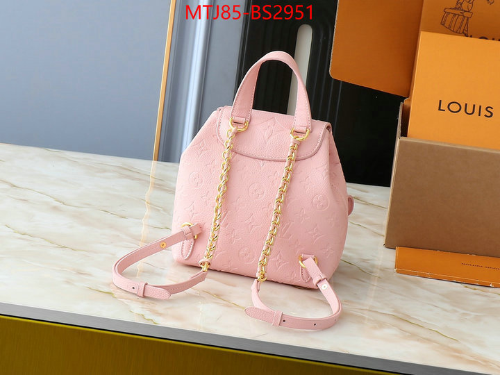 LV Bags(4A)-Backpack- where to buy high quality ID: BS2951 $: 85USD,