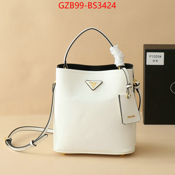 Prada Bags(4A)-bucket bag high quality happy copy ID: BS3424 $: 99USD,