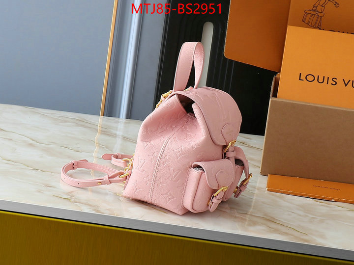 LV Bags(4A)-Backpack- where to buy high quality ID: BS2951 $: 85USD,