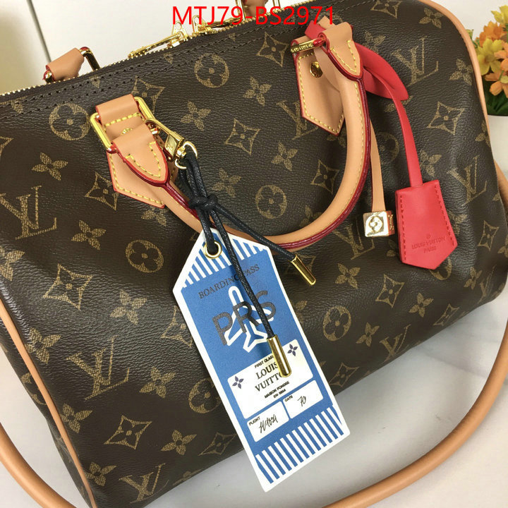 LV Bags(4A)-Speedy- top perfect fake ID: BS2971 $: 79USD,