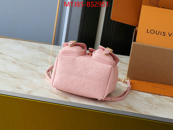 LV Bags(4A)-Backpack- where to buy high quality ID: BS2951 $: 85USD,