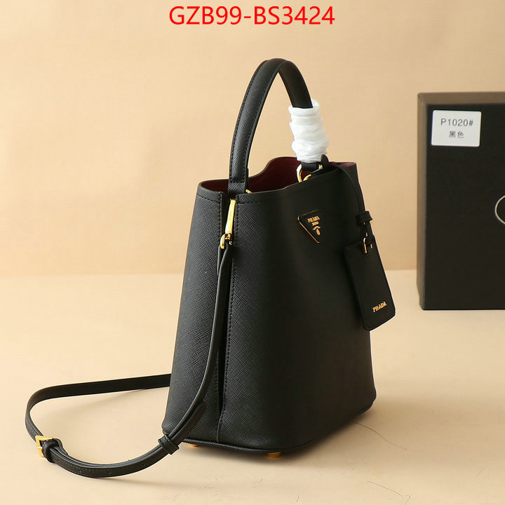 Prada Bags(4A)-bucket bag high quality happy copy ID: BS3424 $: 99USD,