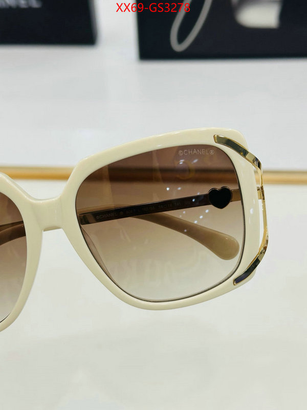 Glasses-Chanel the highest quality fake ID: GS3278 $: 69USD