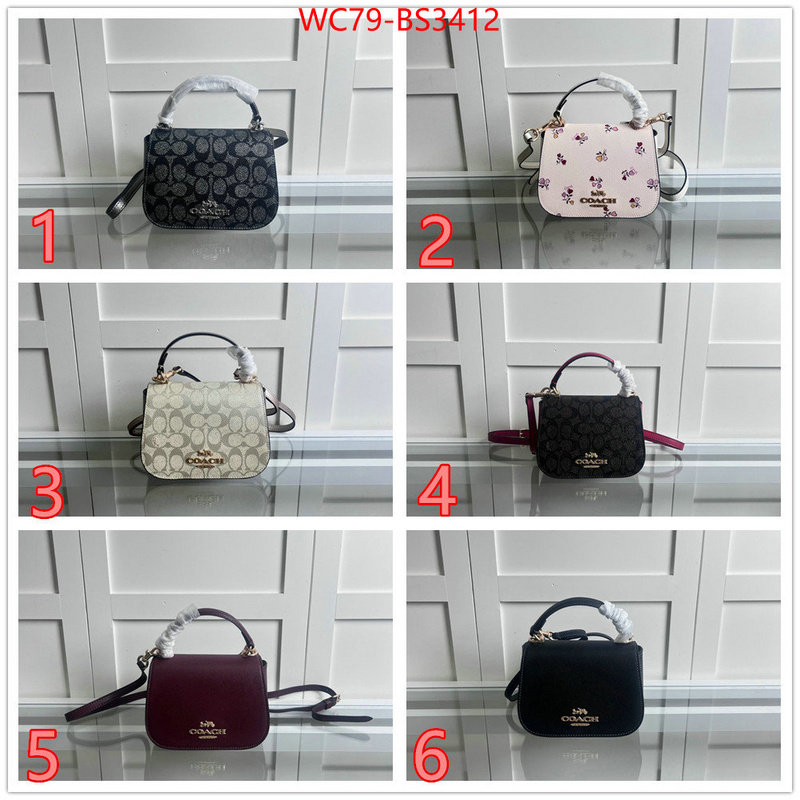 Coach Bags(4A)-Crossbody- high quality 1:1 replica ID: BS3412 $: 79USD,