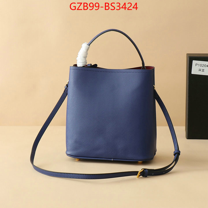 Prada Bags(4A)-bucket bag high quality happy copy ID: BS3424 $: 99USD,