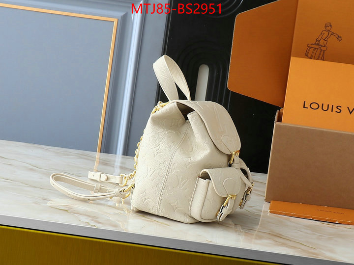 LV Bags(4A)-Backpack- where to buy high quality ID: BS2951 $: 85USD,