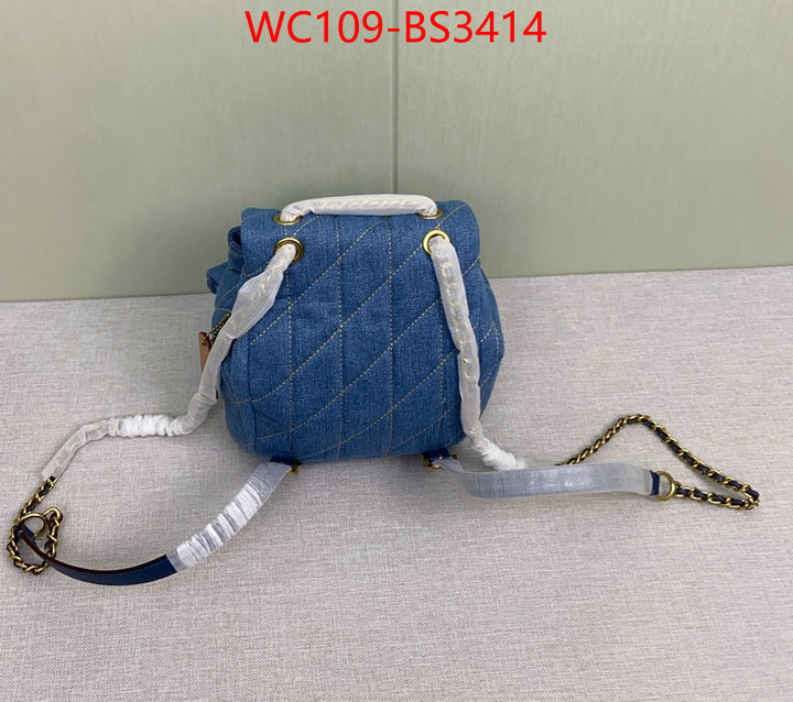 Coach Bags(4A)-Backpack- buy replica ID: BS3414 $: 109USD,