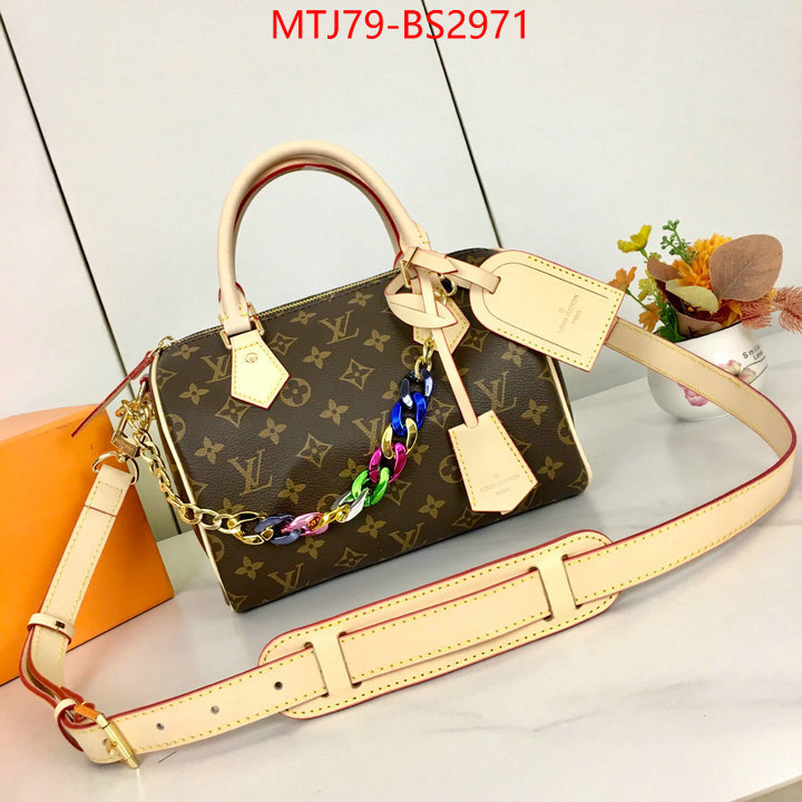 LV Bags(4A)-Speedy- top perfect fake ID: BS2971 $: 79USD,