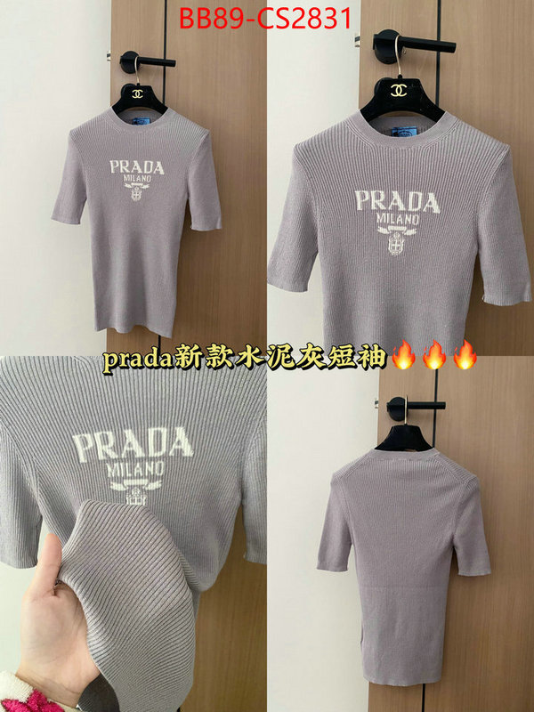 Clothing-Prada high quality replica designer ID: CS2831 $: 89USD