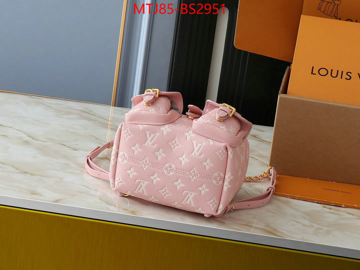 LV Bags(4A)-Backpack- where to buy high quality ID: BS2951 $: 85USD,