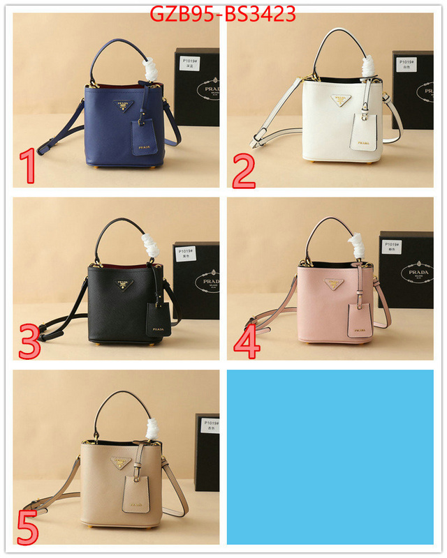 Prada Bags(4A)-bucket bag best replica 1:1 ID: BS3423 $: 95USD,