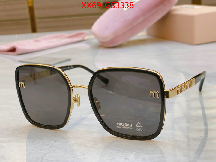 Glasses-Miu Miu replica 1:1 high quality ID: GS3338 $: 69USD